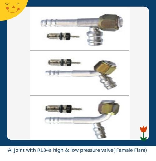 Al joint with R134a high & low-pressure valve( Female Flare)