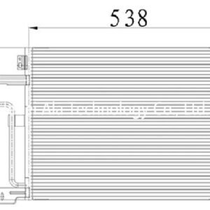 Dodge Auto A/C Condensers OEM 55055866AA, 55055866AB, 55055866AC