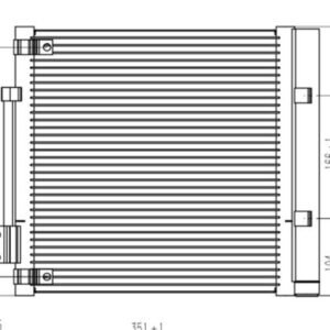 Electronic OE6007613 Auto AC Condenser