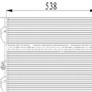 Auto A/C Condensers Distribute VW 7M3820411A / E, 1145777, 1253753, 1317045