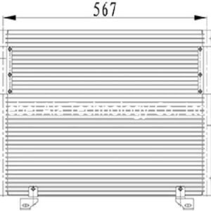 Auto A/C Condensers Distribute VW 4A0260401A, 4A0260403A