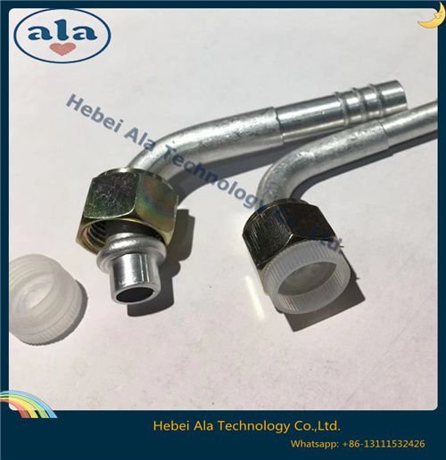 Al joint with iron cap (Female O-Ring) 90 Degree 5