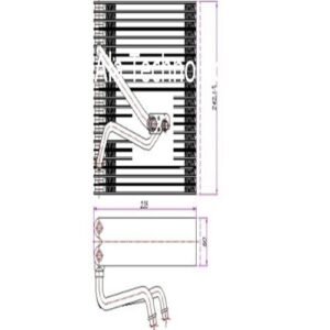 Auto AC Evaporator Supply Audi OEM 1K1820103E, 1K1820103A, 1K1820103B