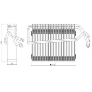 Auto AC Evaporator Supply Benz OEM 2048300058