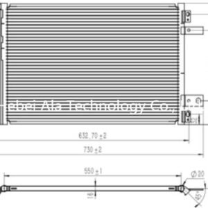 Peugeot & Citroen OEM 9673629780, 3552498 Auto A/C Condensers