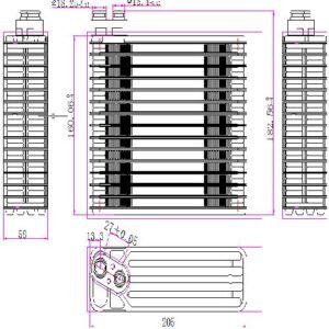 New Cadilac Air Conditioning Evaporator OEM# 19129798, 1563039, 88957405 Aftermarket